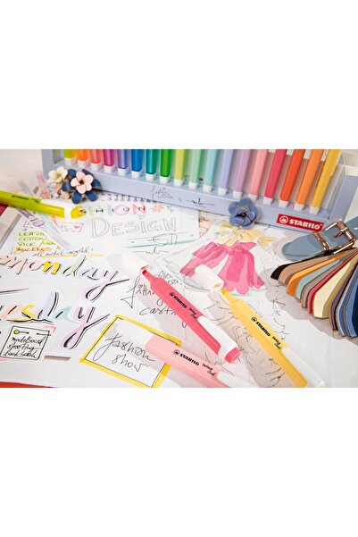 Stabilo Swing Cool Pastel Marker İşaretleme Kalemi, 4'lü Paket (1 Paket x 4 Adet)