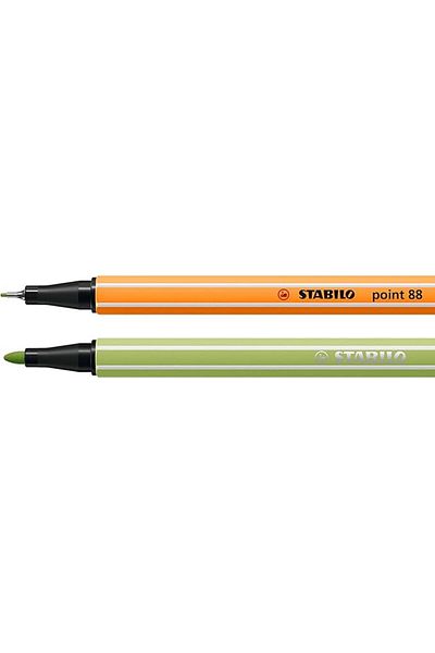 Stabilo Point 88 & Pen 68 Pastellove - Fine Felt Tip Pen and Felt Tip Crayons - Pack of 12