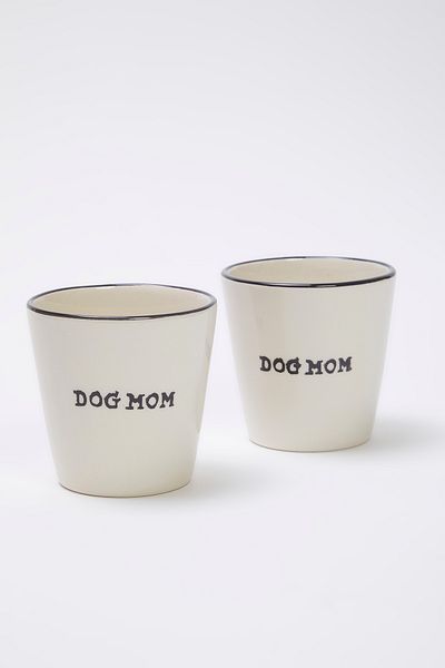 Trendyol Collection Zestaw 2 kubków bezuchwytowych Dog Mom TPHSS25UP00006