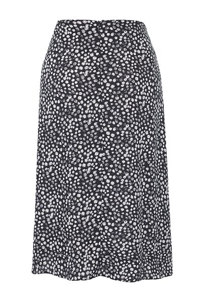 Edit by Trendyol Black Woven Skirt Tedss25Et00012