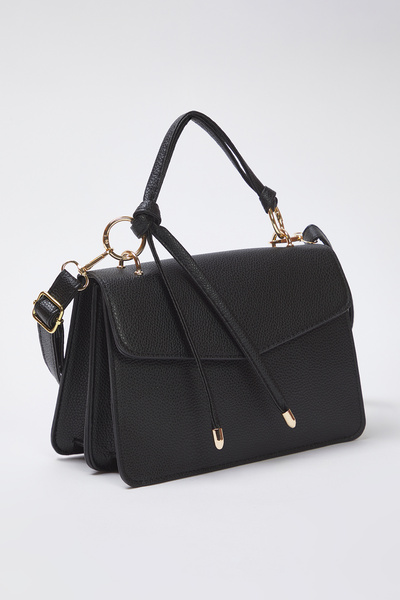 TRENDYOL SHOES Černá taška přes rameno Cross Strap Mini City TAKSS25OC00007