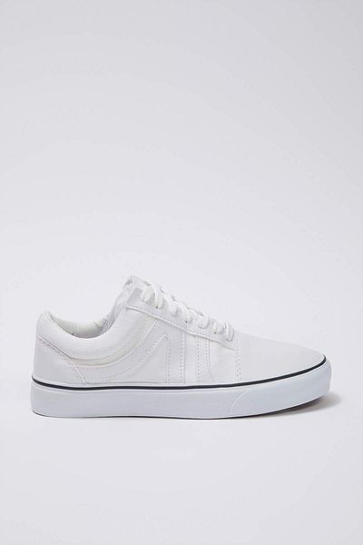 TRENDYOL SHOES Off-White šněrovací kontrastní dámská sportovní obuv TAKAW25SN00068