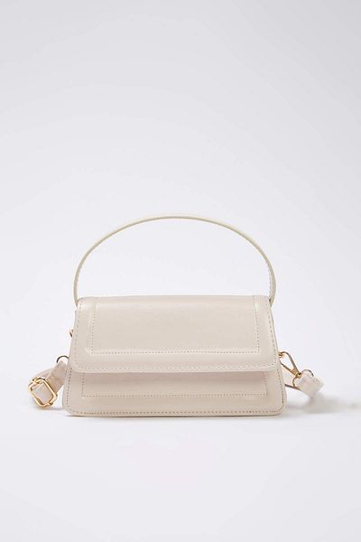 TRENDYOL SHOES Beige Cross Strap Women's Mini City Bag Twoaw25Oc00002