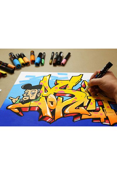 UNİ-BALL Poster Marker Posca Pc-1M 07 Lavender 6 Pack