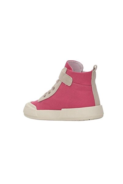 Liger Ortopedik Unisex Işıklı Bilekli Keten Çocuk Spor Ayakkabı FUŞYA