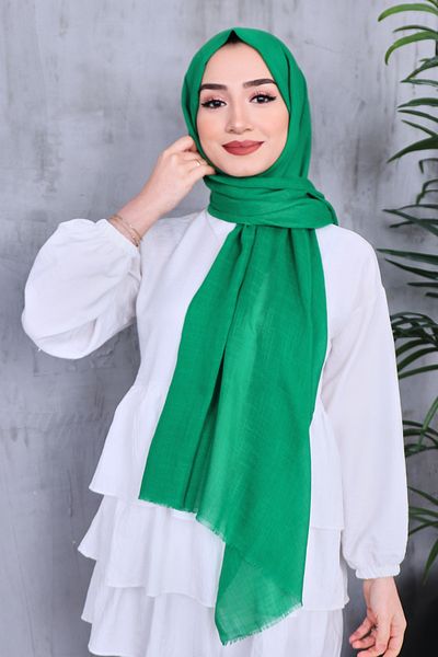 Golden Rose Solid Color Flamed Shawl