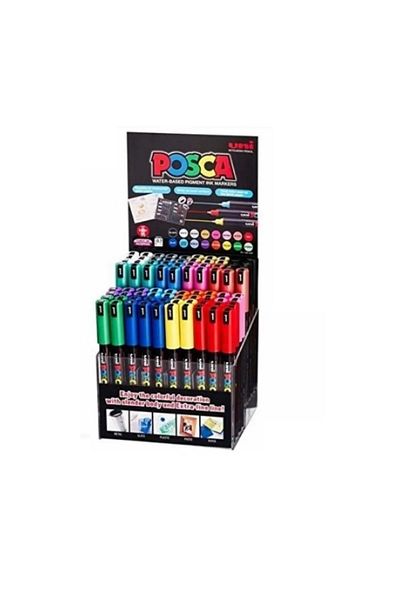 UNİ-BALL Poster Marker Posca Pc-1Mr 80P 07 Set of 80