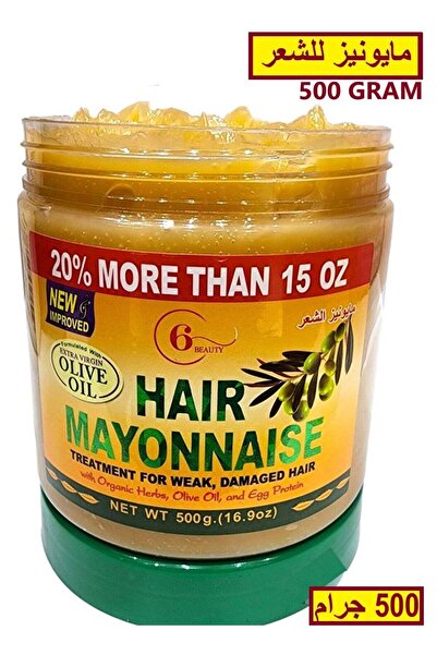 6 Beauty 6 مايونيز للشعر الجميل بزيت الزيتون والأعشاب العضوية 500