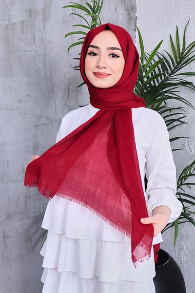 Golden Rose Solid Color Flamed Shawl