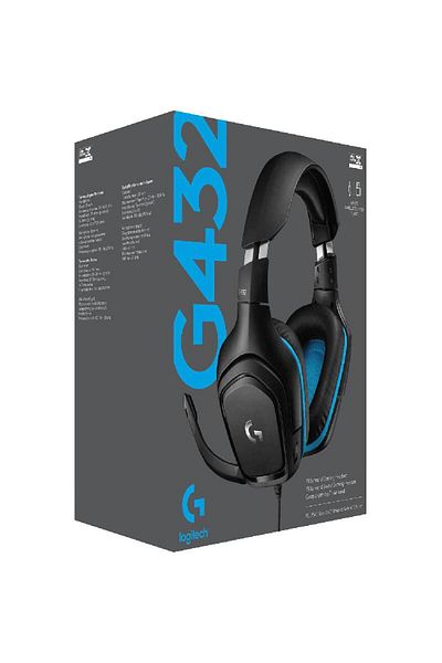 logitech سماعة راس من لوجيتيك جي 432 للالعاب | Logitech G432 Gaming Headset