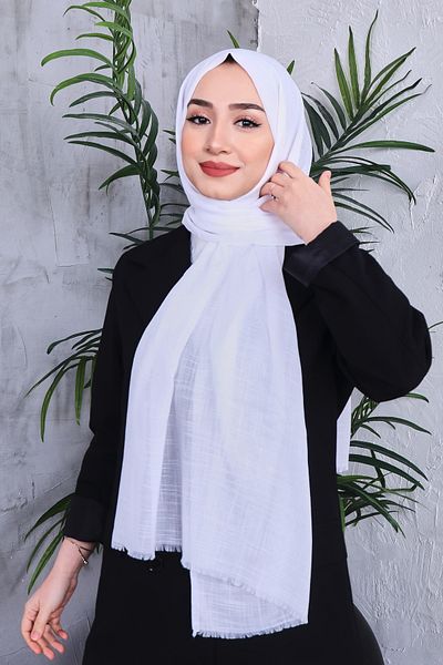 Golden Rose Solid Color Flamed Shawl