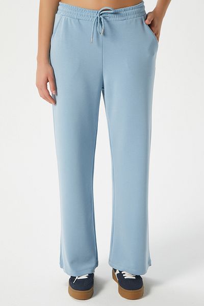 Ritnice Pantaloni de sport albaștri cu picioare largi Modal Osha pentru femei 11053