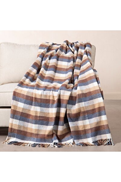 Mudo Home ZUAN KARELİ BATTANİYE GRİ KAHVERENGİ 200X220