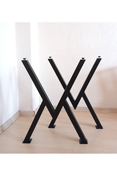 ELA FURNITURE V Metal ayak - Yemek masası - Mutfak masası - Masa ayağı - 2 Ad...