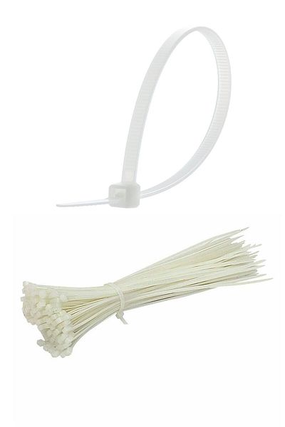 NEZADE STORE 100 Pieces Plastic Velcro Clamp Cable Tie Cable Organizer-4.8 X 380 MM