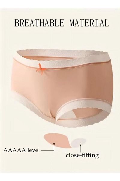 Generic Duniso 4-piece Set Women's Briefs Mid-rise Cotton Briefs High-stretch Briefs Soft Full Coverage