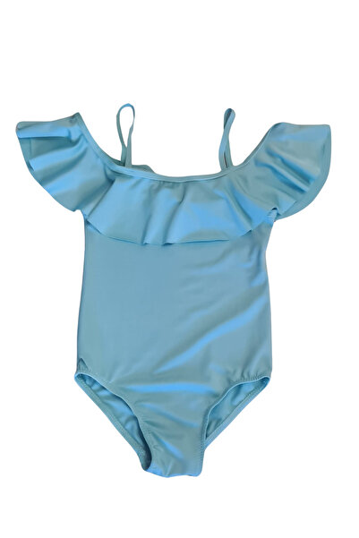 Butik Glowzia Açık Mavi Askılı Kız Çocuk Mayo