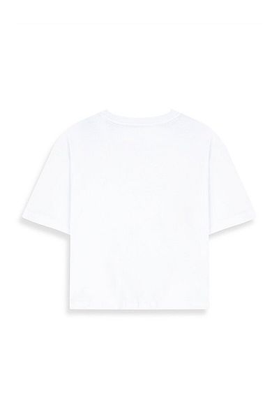 Ltb Tricou Crop alb