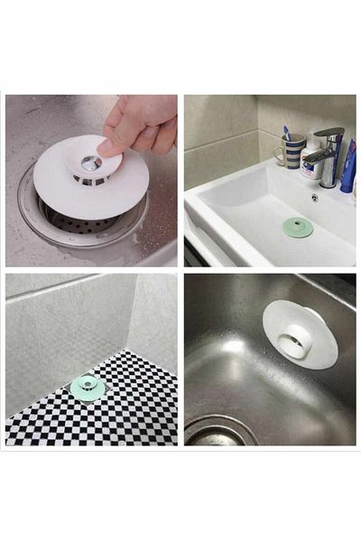 MR RZN STORE Vacuum Sink Strainer - Drain and Stop Strainer