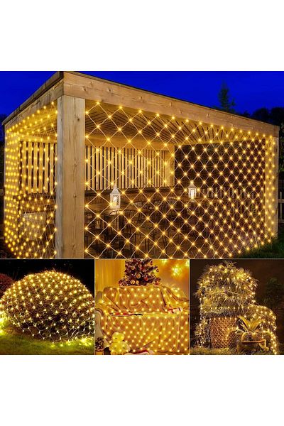 Goishtrie Joybuy Curtain String Lights 2x2m with 8 Lighting Modes for Bedroom, Living Room, Balcony, Weddings,