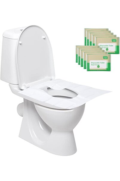 Arabest 100Pcs Toilet Seat Covers Disposable, Flushable Paper Travel Toilet S...