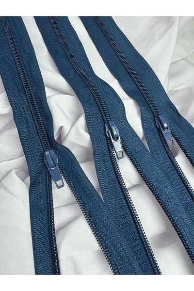 BRAVE TEKSTİL ÜRÜNLERİ Type10 Zipper Petrol Blue 5 Pieces 40cm