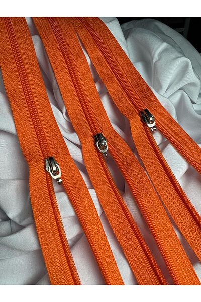 BRAVE TEKSTİL ÜRÜNLERİ Type10 Zipper Orange 5 Pieces 50cm