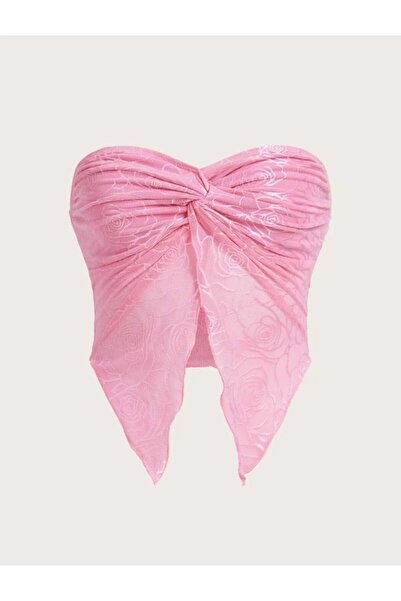 Almis collection pembe Kelebek Crop