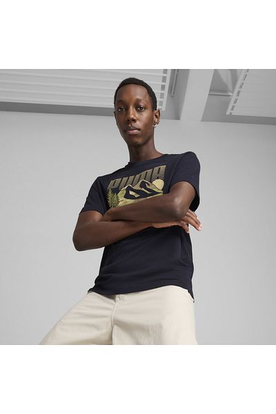 Puma GRAPHICS Mountain Tee Νέο Ναυτικό