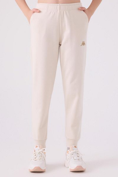 Kappa Della Girl Beige Regular Fit Sweatpants