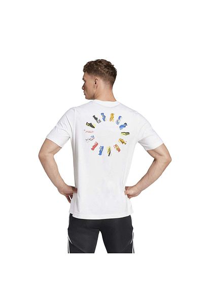 adidas Ανδρικό μπλουζάκι με λευκό στρογγυλό λαιμό F50 History G T
