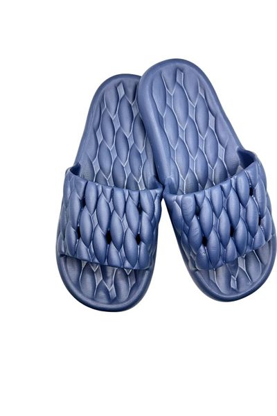 TECOS Papuci de plaja sau piscina pentru barbati, Tecos®, albastru, marimea 44-45, 28 centimetri, usori