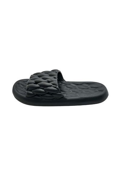 TECOS Men's Beach or Pool Slippers, ®, Black, Size 42-43, 27 Centimeters, Lightweight