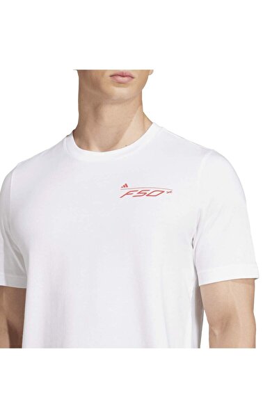 adidas Ανδρικό μπλουζάκι με λευκό στρογγυλό λαιμό F50 History G T