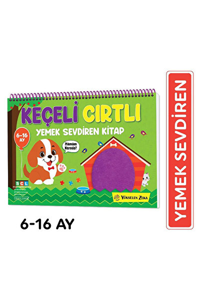 yükselen zeka İlk Cırt Cırtlı Keçeli Etkinlik Kitabım - Yemek Sevdiren Kitap (6-16 Ay)