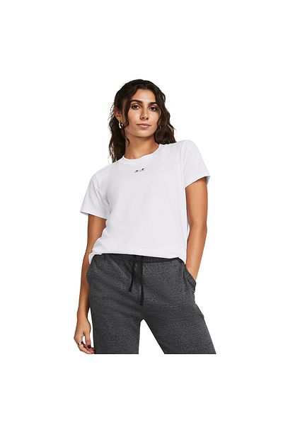Under Armour Campus Core Γυναικείο T-Shirt με λευκό στρογγυλό λαιμό