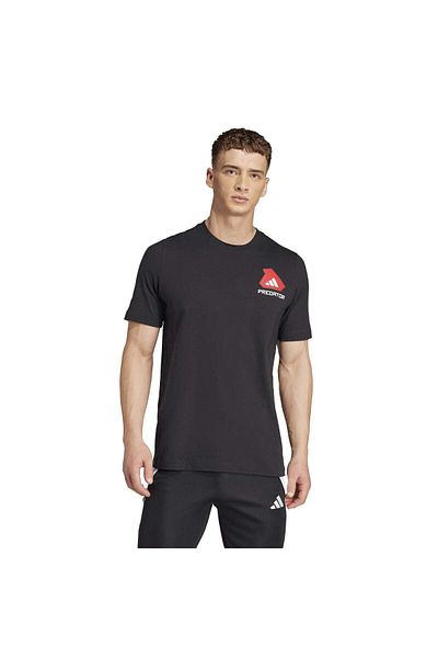 adidas Predator History g t Men's Black Round Neck T-Shirt