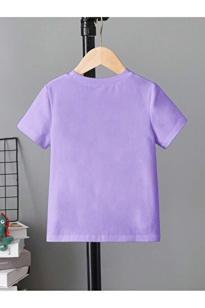 Let's Wear Capybara εμπριμέ χτενισμένο βαμβακερό μπλουζάκι για κορίτσια με γιακά ποδηλάτου