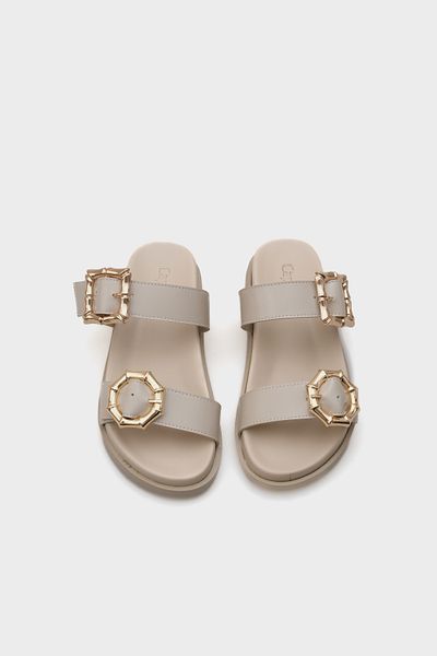 Capone Outfitters Marti Double Buckle Women's Comfort Slippers