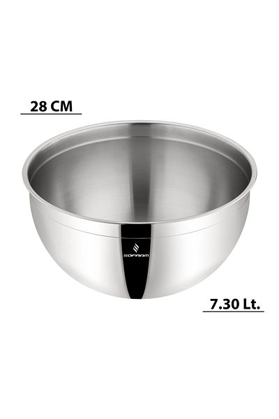 Sofram 28 cm Steel Bowl