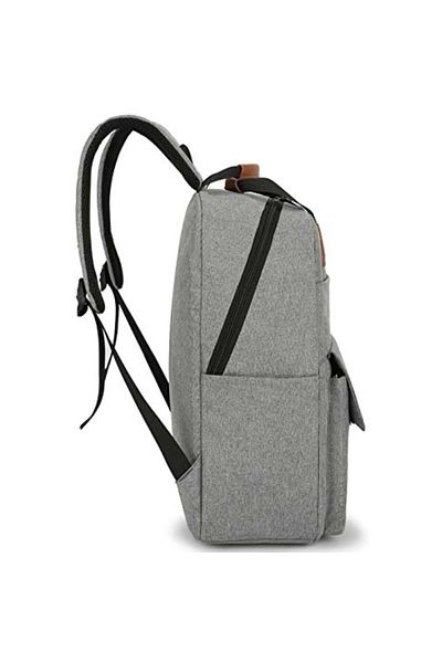 PUFO Rucsac practic Pufo cu port de încărcare USB, husă și penar incluse, 40 x 30 cm, gri