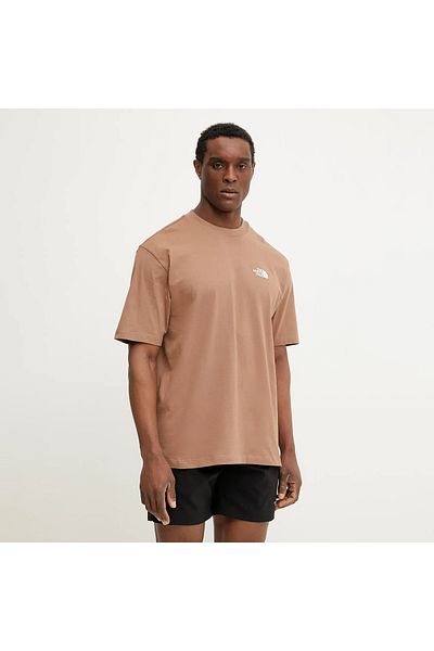 THE NORTH FACE Мъжка кафява тениска с кръгло деколте Essential Oversize