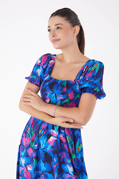 TOFİSA Κοντομάνικο φόρεμα Gype Saks - 13262