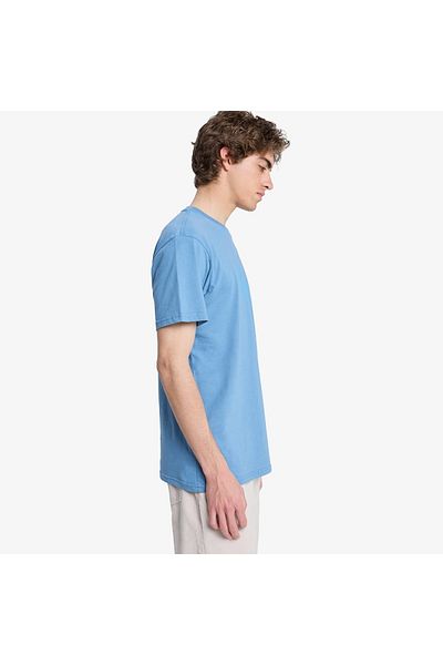 Quiksilver Tricou albastru cu gât rotund pentru bărbați Ev Comp Logo