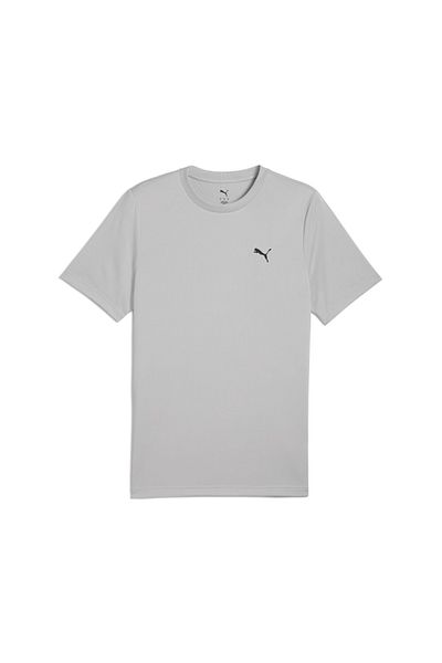 Puma Essentials Small Logo Ανδρικό μπλουζάκι με γκρι στρογγυλή λαιμόκοψη