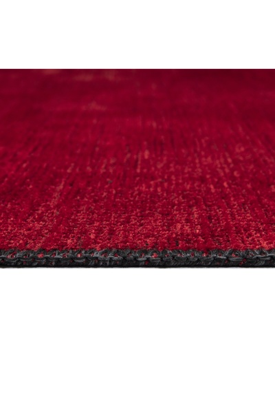 KilimistA MİLANO ML104 Kırmızı Leke Tutmaz Antialerjik Yıkanılabilir Dokuma Dekoratif Halı Kilim Yolluk