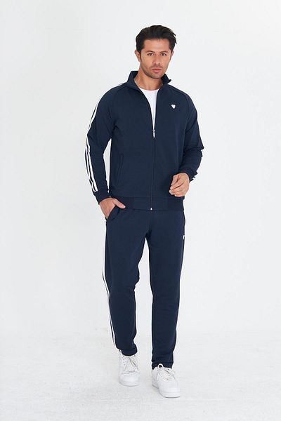 TRENDHİLL Ανδρικό Σετ Φούτερ από βαμβακερό Navy Blue 201550 -Λ