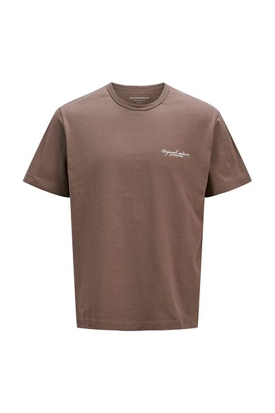 Jack & Jones JORBOSTON ΜΠΟΥΜΕΛΟ ΕΠΩΝΥΜΙΑΣ TEE SS CN ΑΝΟΙΧΤΟ ΚΑΦΕ