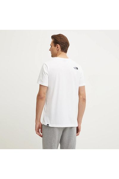 THE NORTH FACE Easy Herren-T-Shirt in Weiß mit Rundhalsausschnitt