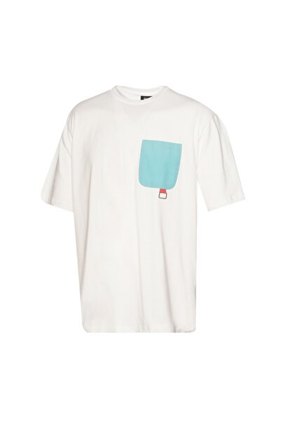 hummel Ανδρικό λευκό μπλουζάκι με στρογγυλή λαιμόκοψη Marc oversized